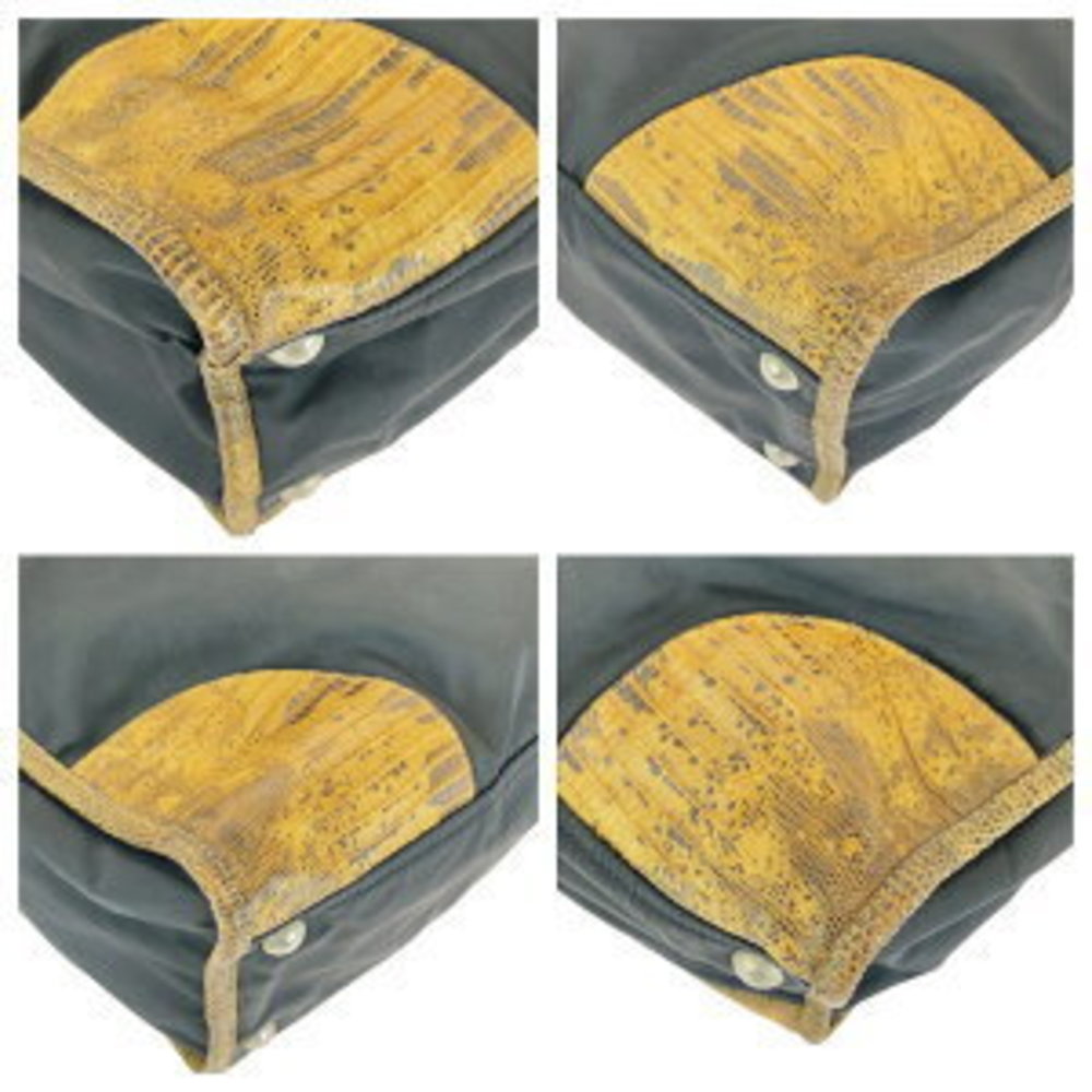 Prada Tessuto Triangular Black Nylon Python Tote … - image 3